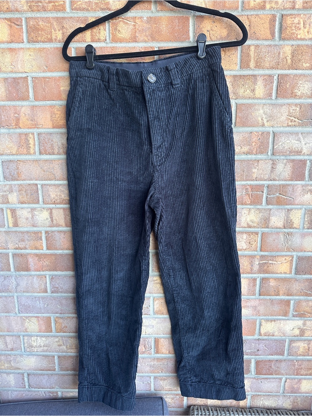 Patagonia corduroy Black Ribbed Corduroy Trousers
